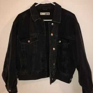 Top shop crop denim jacket